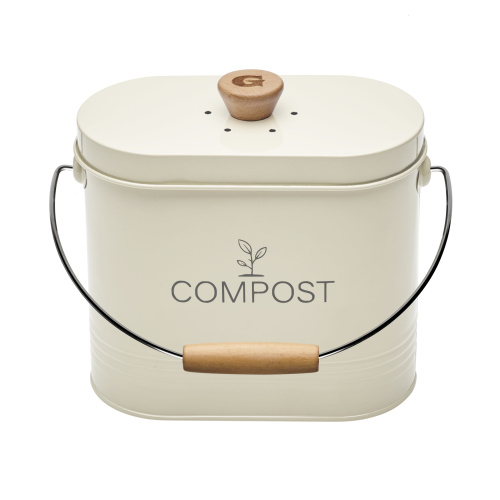Guillouard kompostspand m. kulfilter - 3 L, beige