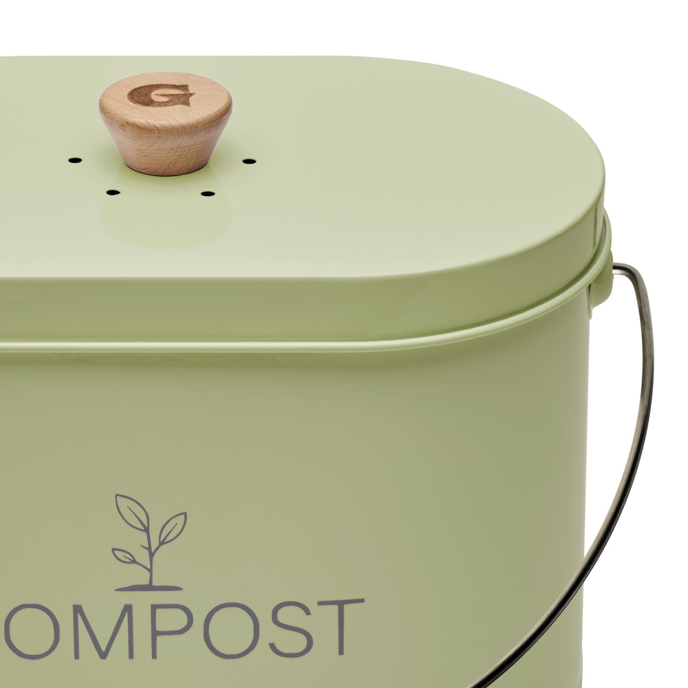 Guillouard compost bin with carbon filter - 7 L, green - Image 4