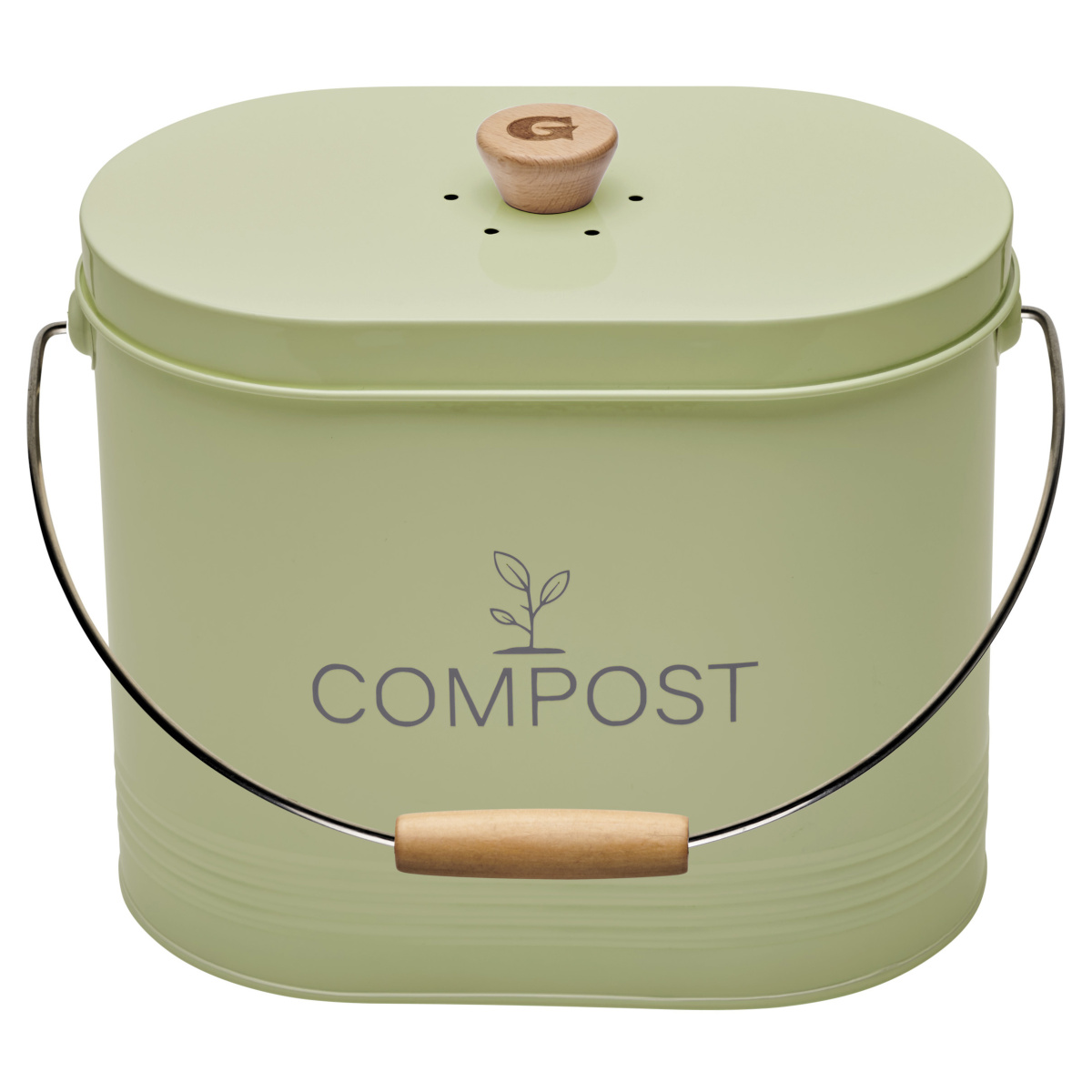 Guillouard compostemmer met koolstoffilter - 7 L, groen