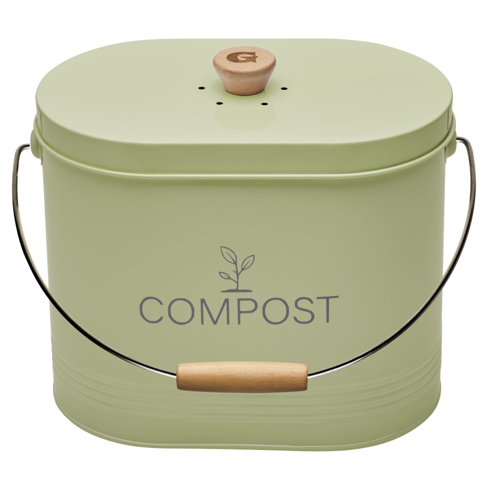 Guillouard compost bin with carbon filter - 7 L, green