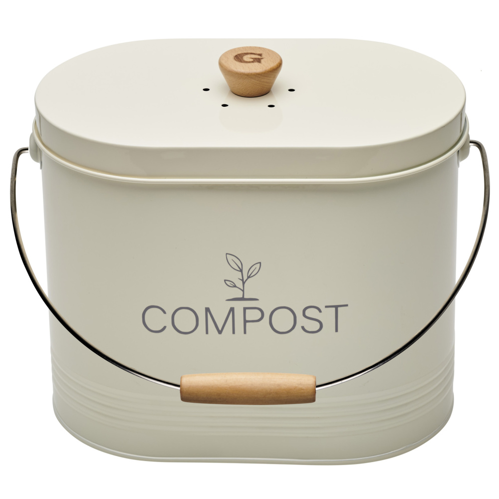 Guillouard  seau à compost avec filtre à charbon - 7 L, beige - Image 3