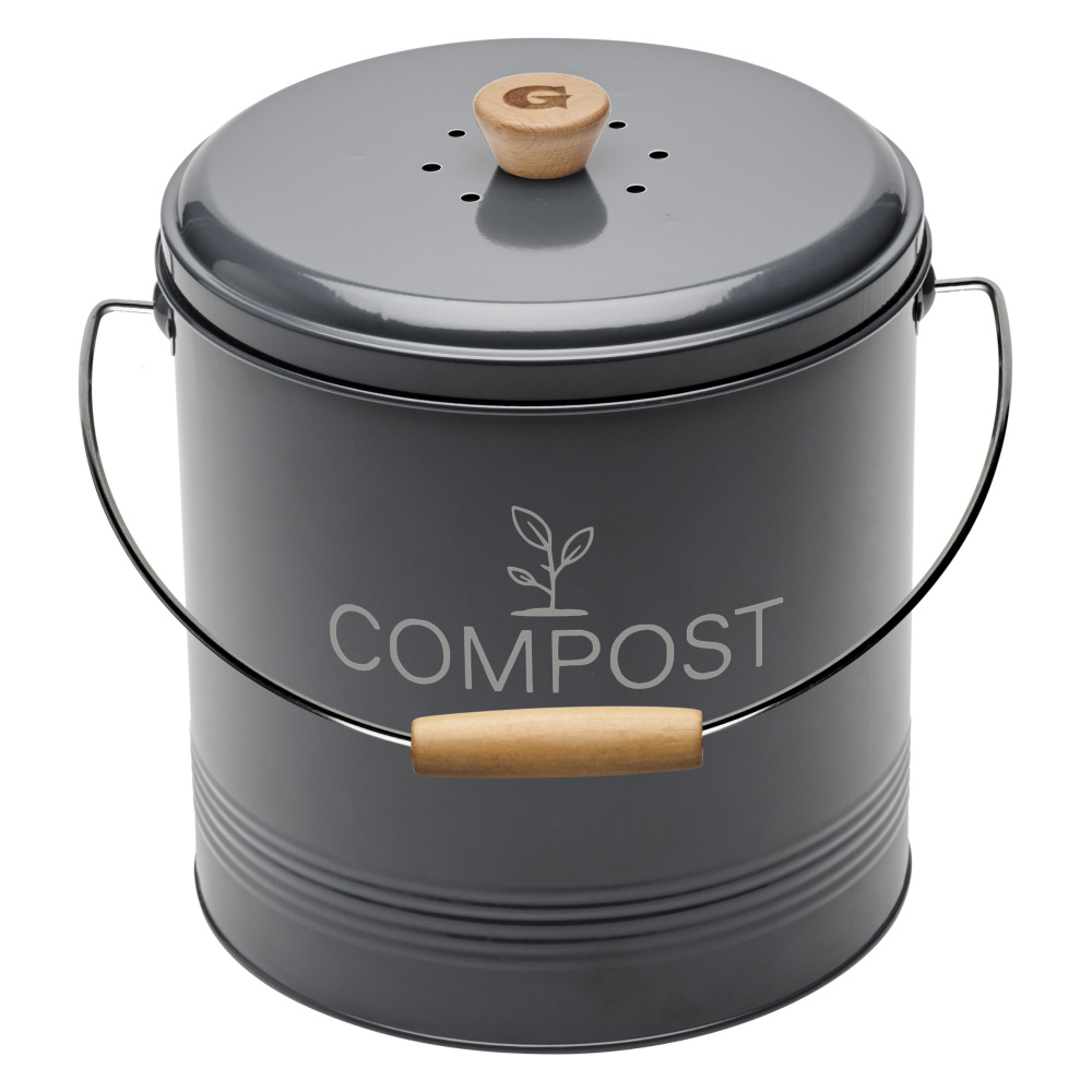 Guillouard compost bin with carbon filter - 8 L, grey - Image 2