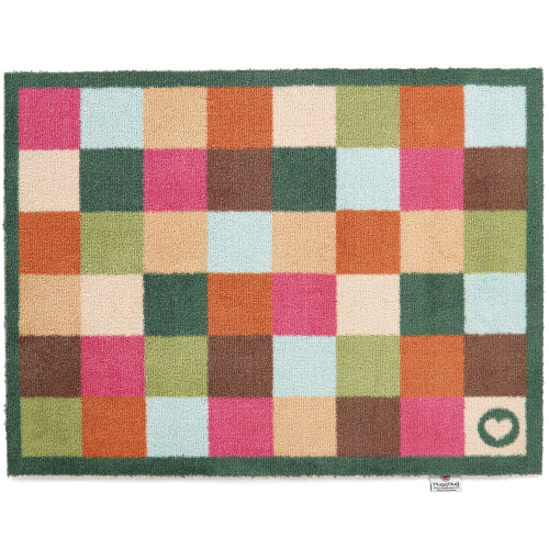 Hug Rug øko dørmåtte, 65x85 - Ternet