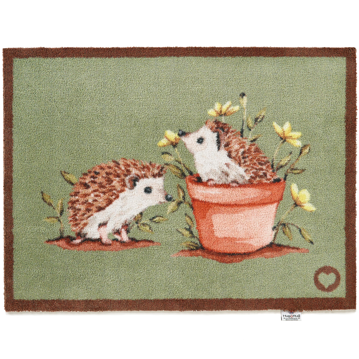 Hug Rug Öko-Fußmatte, 65x85 - Igelfreunde