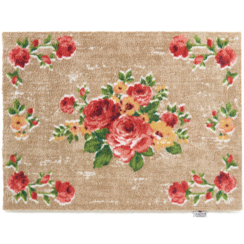 Paillasson écologique Hug Rug, 65x85 - Roses anciennes