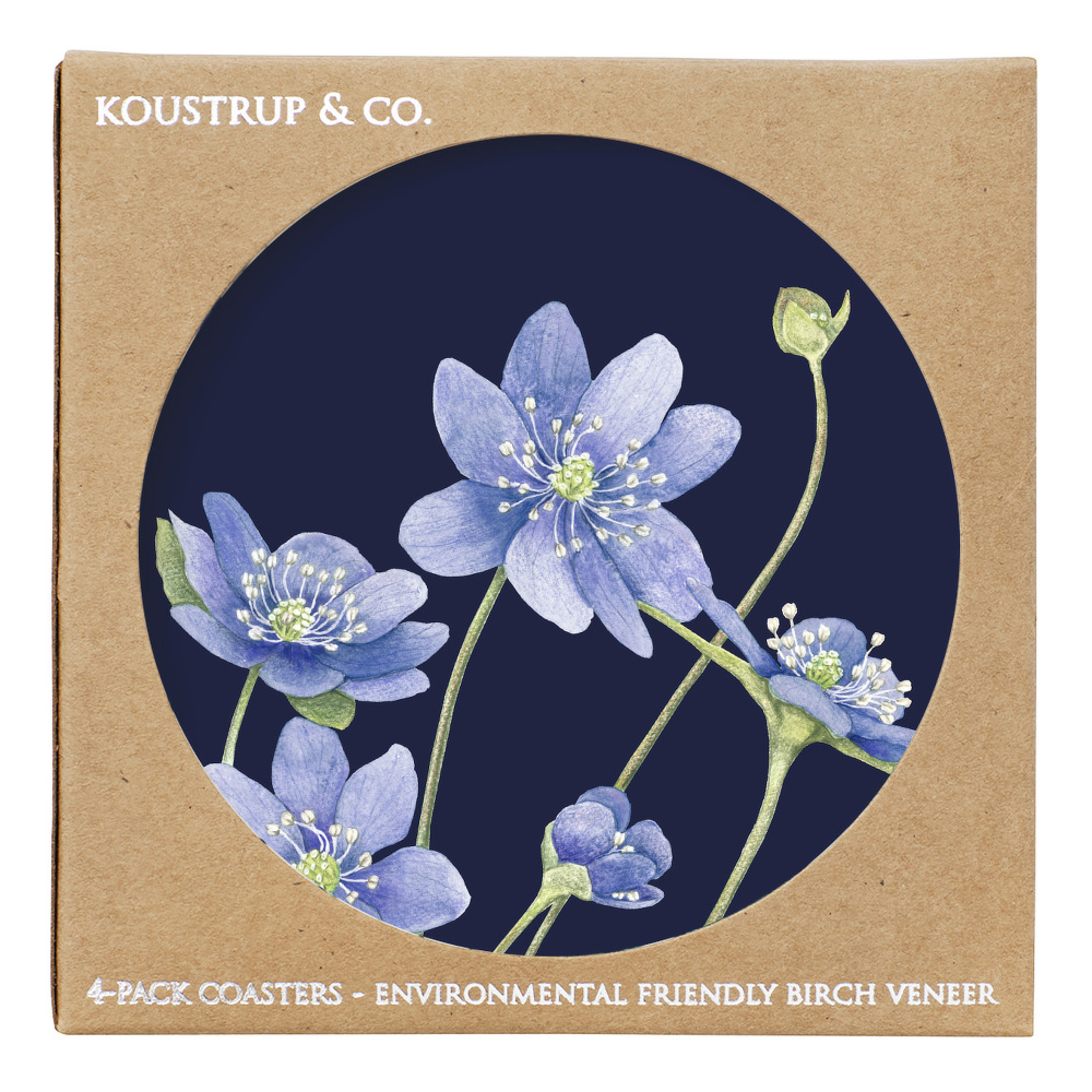 Koustrup & Co. glasunderlägg - Blå anemon - Bild 4