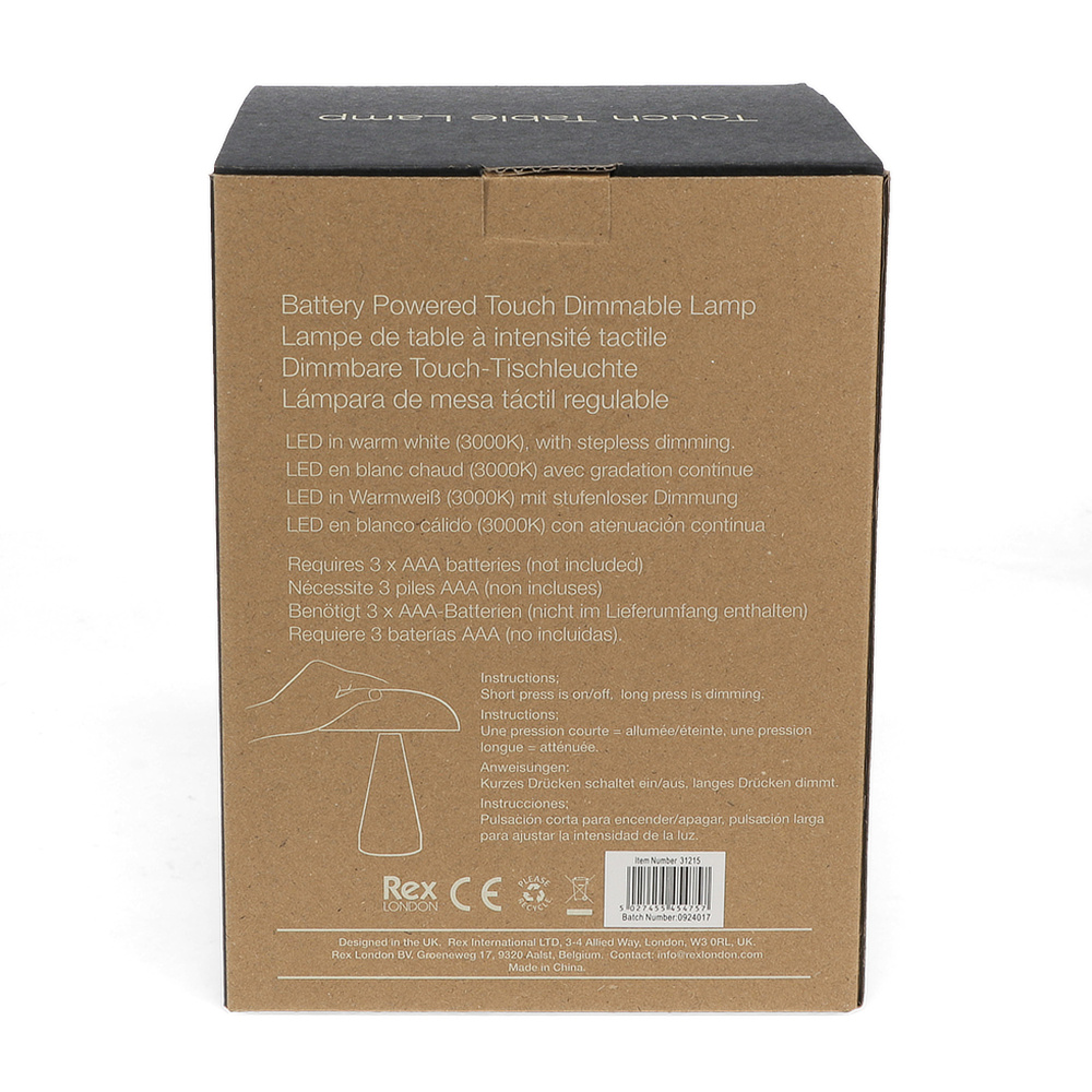Rex London batteriebetriebene Pilzlampe - senfgelb - Bild 7