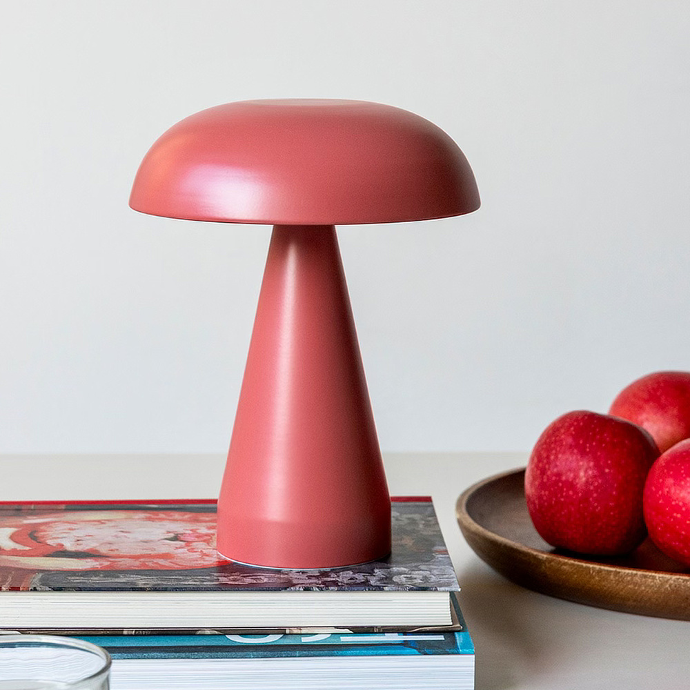 Rex London paddenstoellamp op batterijen - rood - Afbeelding 4