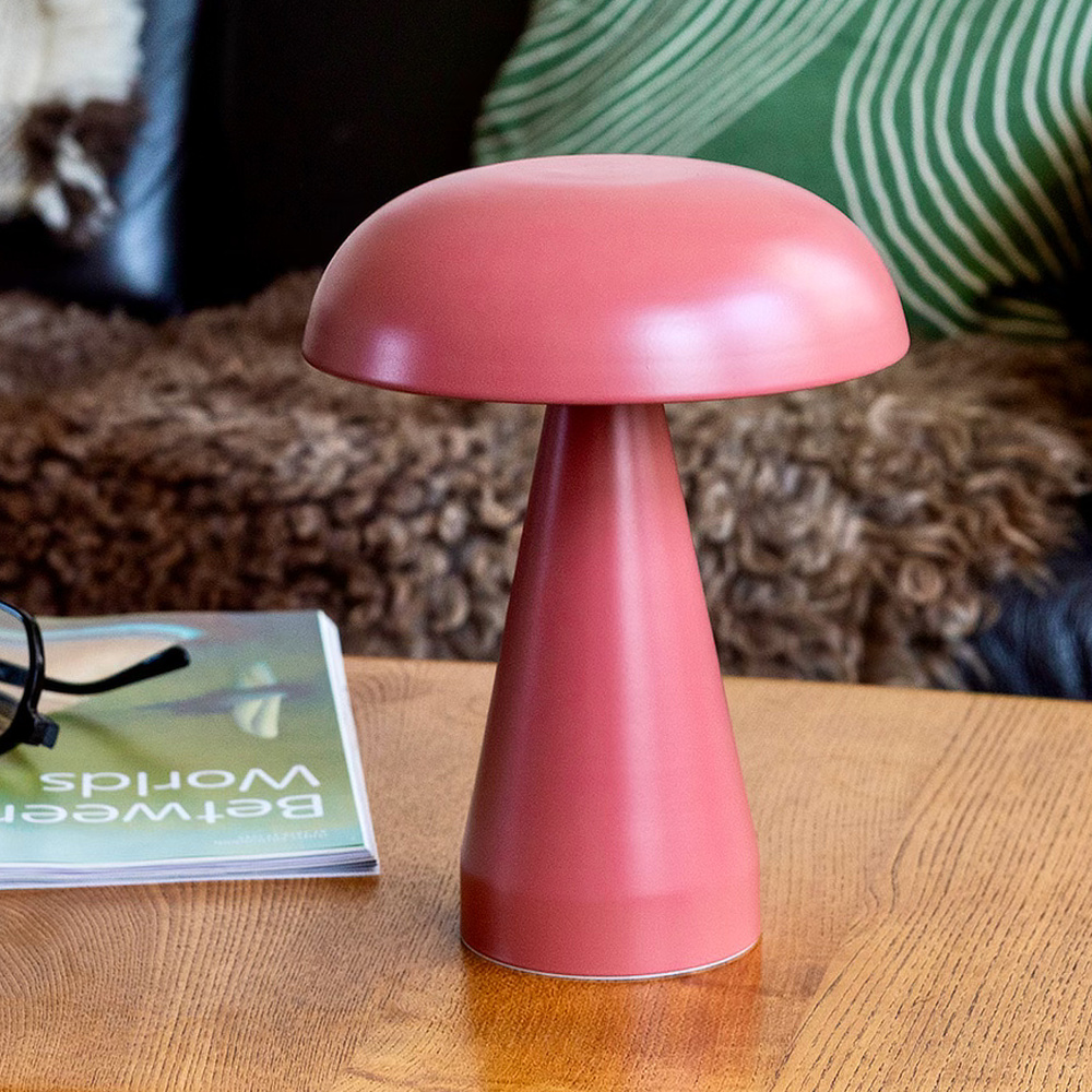 Rex London paddenstoellamp op batterijen - rood - Afbeelding 5