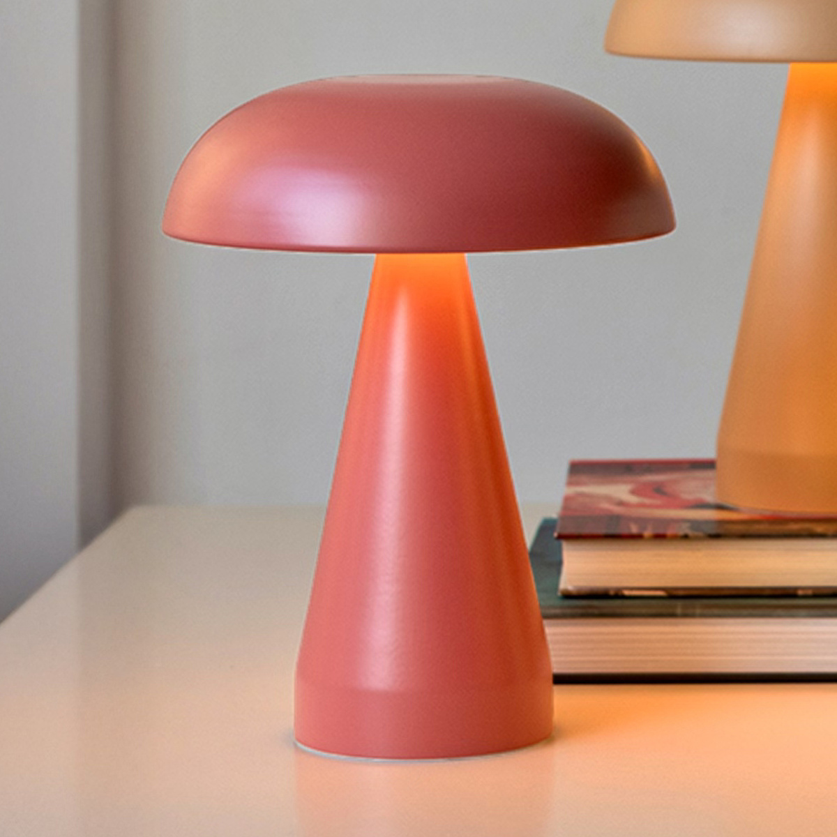 Rex London batteri mushroom lampe - rød
