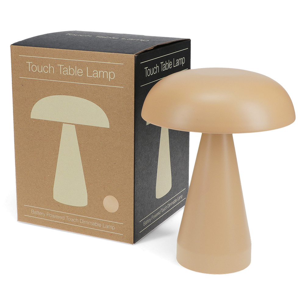 Rex London batteri mushroom lampe - lysebrun - Billede 6