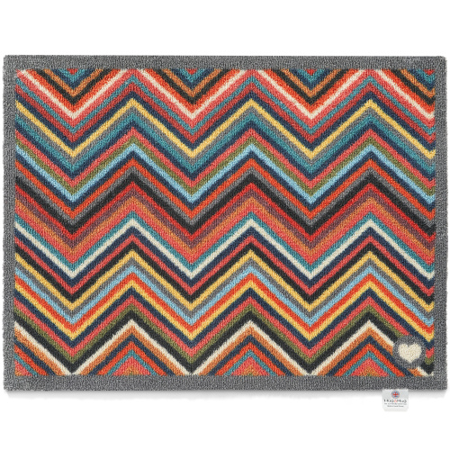 Hug Rug øko dørmåtte, 65x85 - Zigzag