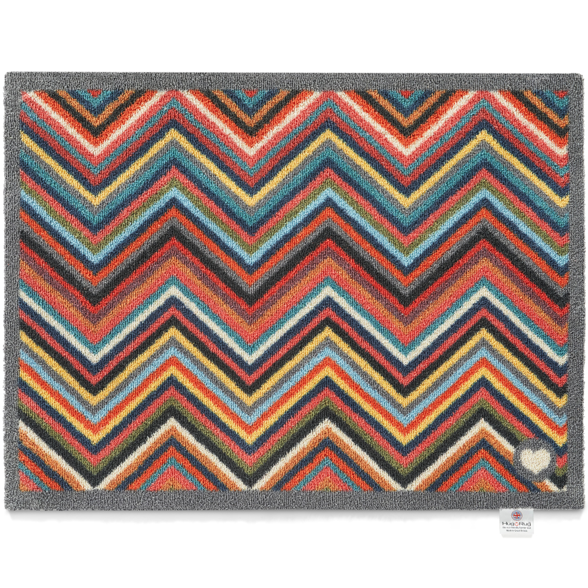 Hug Rug eco-deurmat, 65x85 - Zigzag