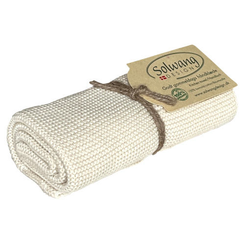 Serviette tricotée Solwang – Naturel