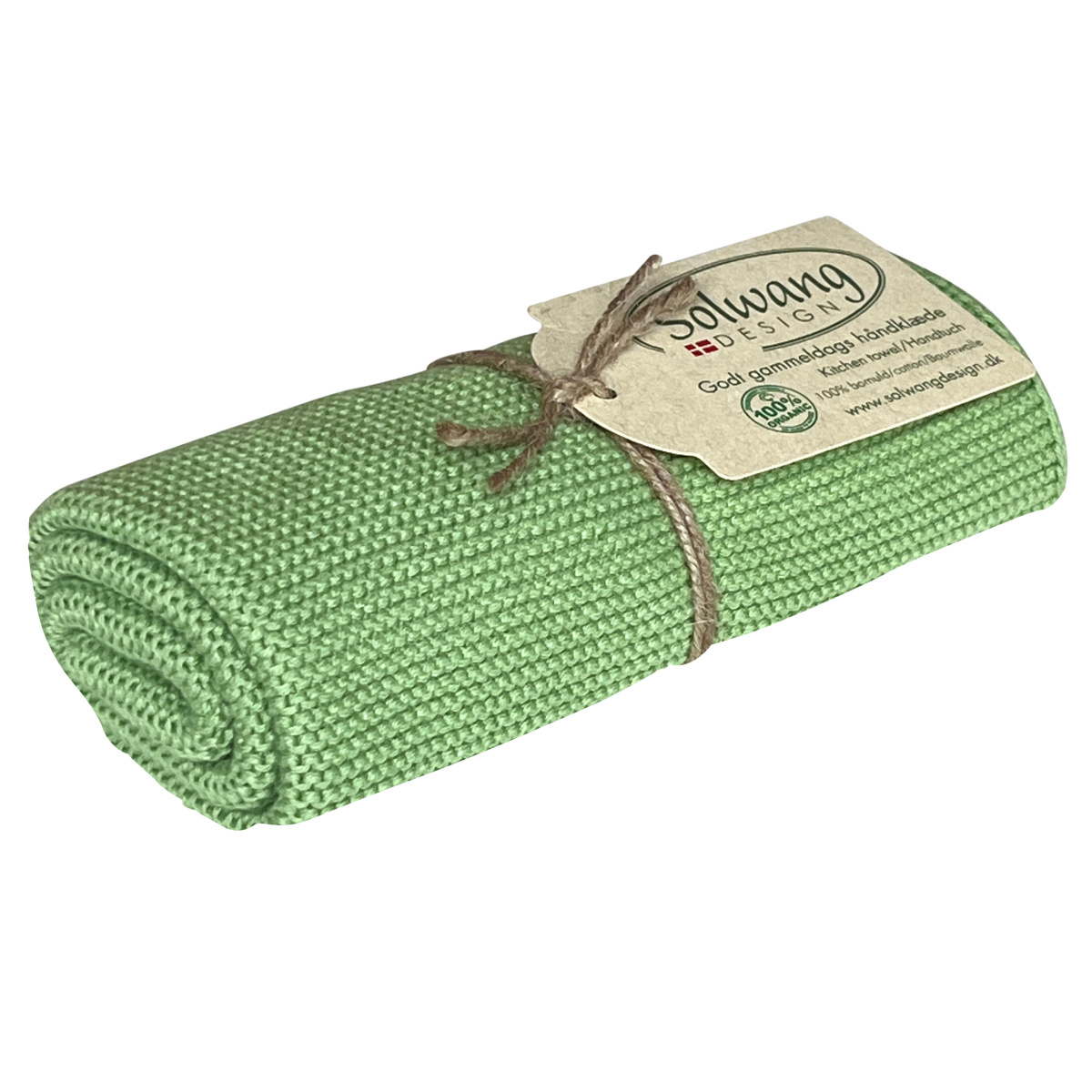 Solwang Strickhandtuch – Staubgrün