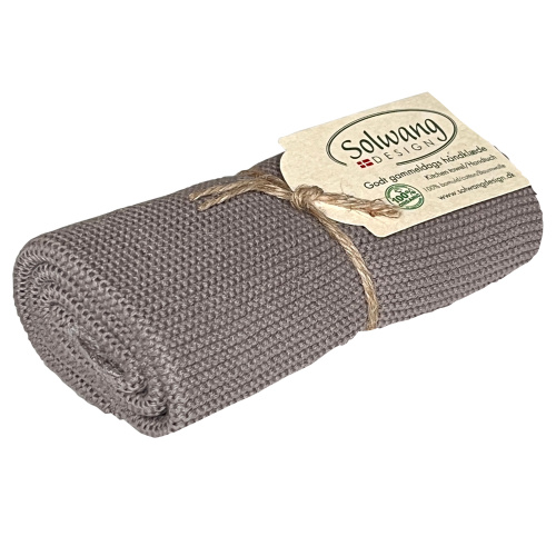 Solwang Knitted Towel – Warm Grey