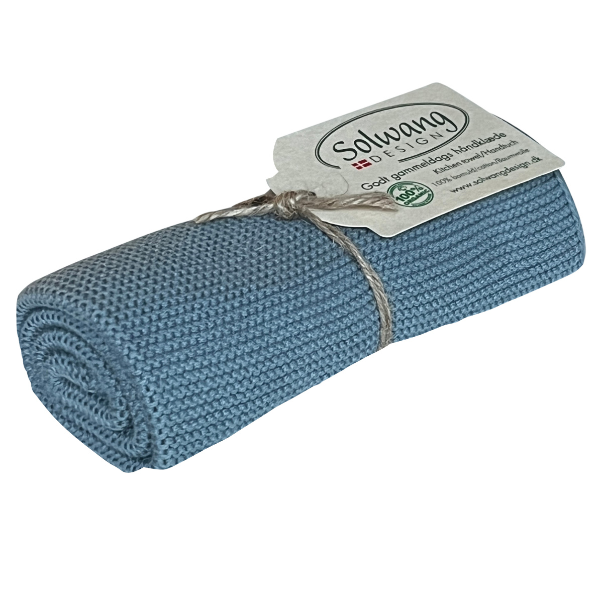 Solwang gestricktes Handtuch – Bauernblau