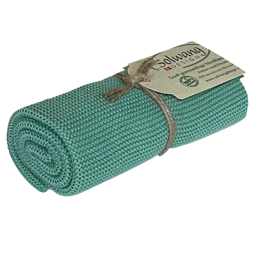 Solwang gebreide handdoek – Boergroen