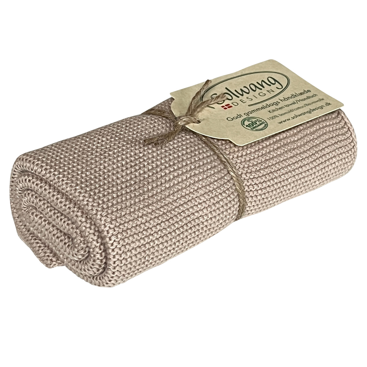 Solwang gestricktes Handtuch – Dunkler Sand
