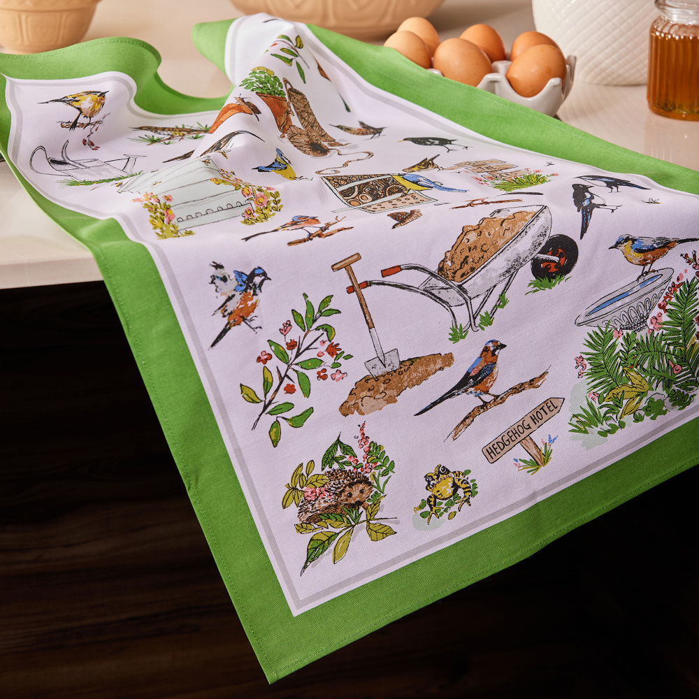 Ulster Weavers tea towel - Garden Birds - Image 3