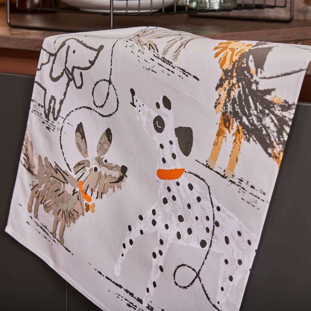Ulster Weavers tea towel - Dog Days - Image 3