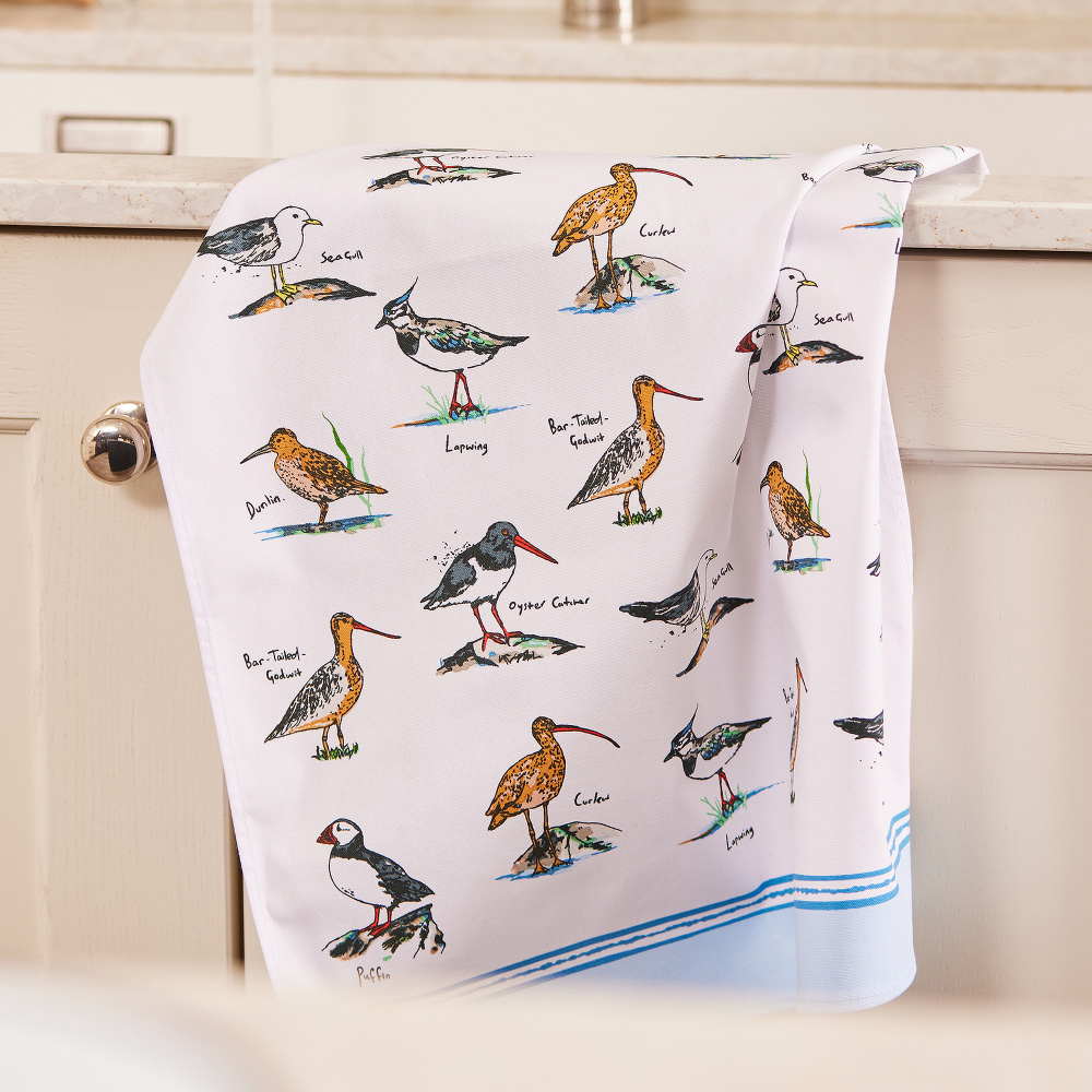 Ulster Weavers tea towel - Coastal Birds - Image 2