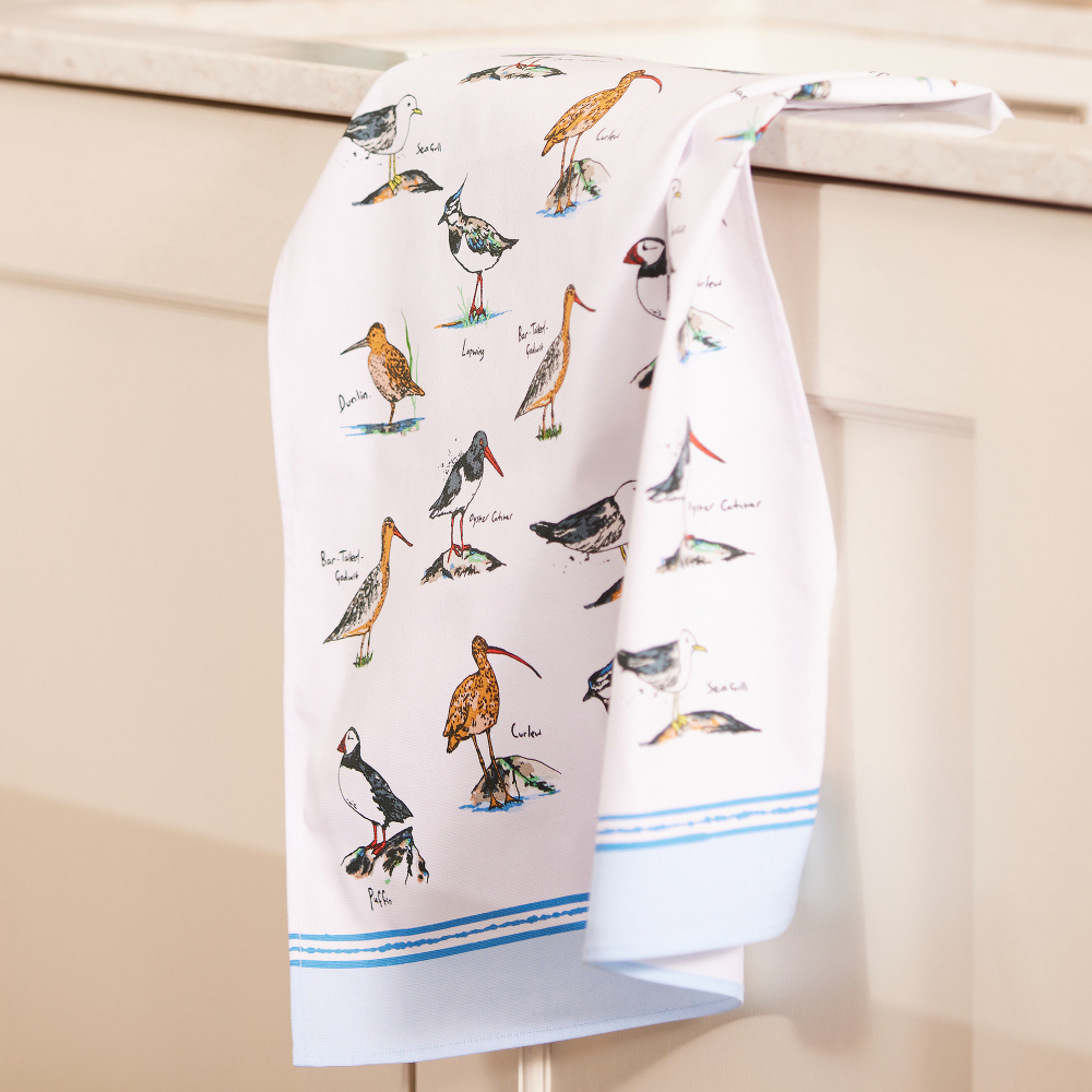 Ulster Weavers tea towel - Coastal Birds - Image 3
