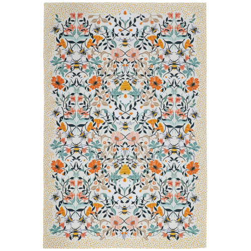 Ulster Weavers theedoek - Bijen en bloemen