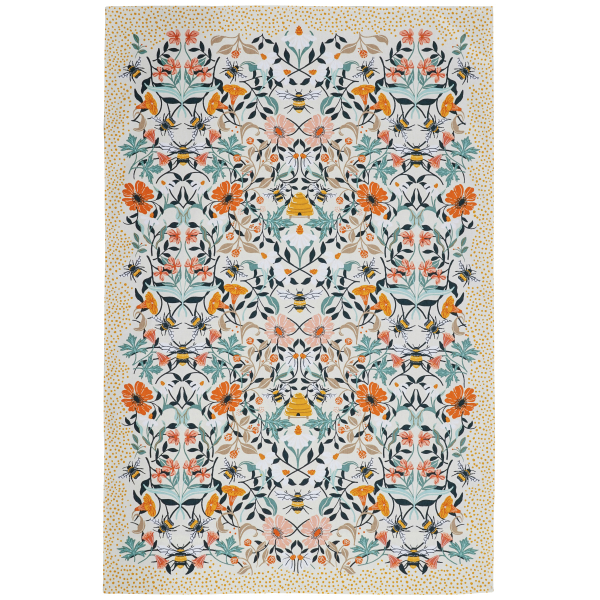 Ulster Weavers theedoek - Bijen en bloemen