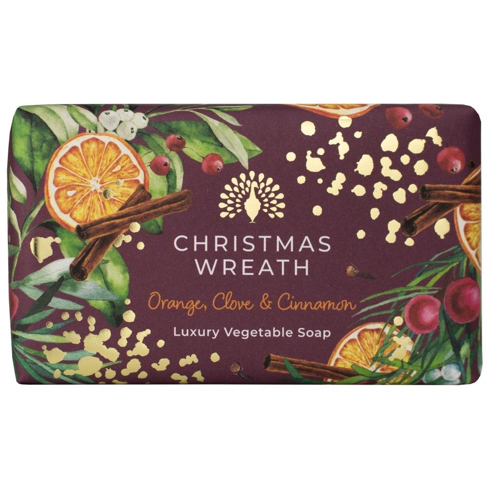 English Soap Co. savon pour les mains - Couronne de Noël