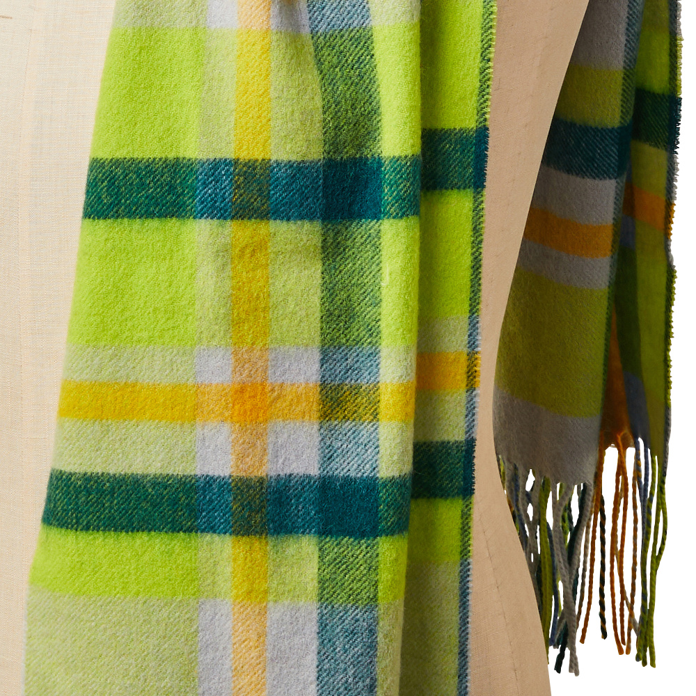 Tweedmill halsduk i ull - Citrus - Bild 5