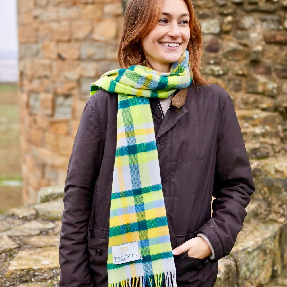 Tweedmill halsduk i ull - Ella - Bild 4