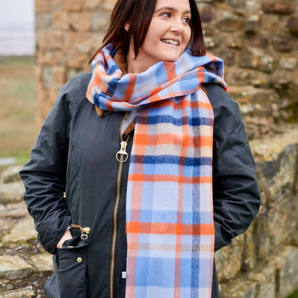 Tweedmill halsduk i ull - Ella - Bild 5