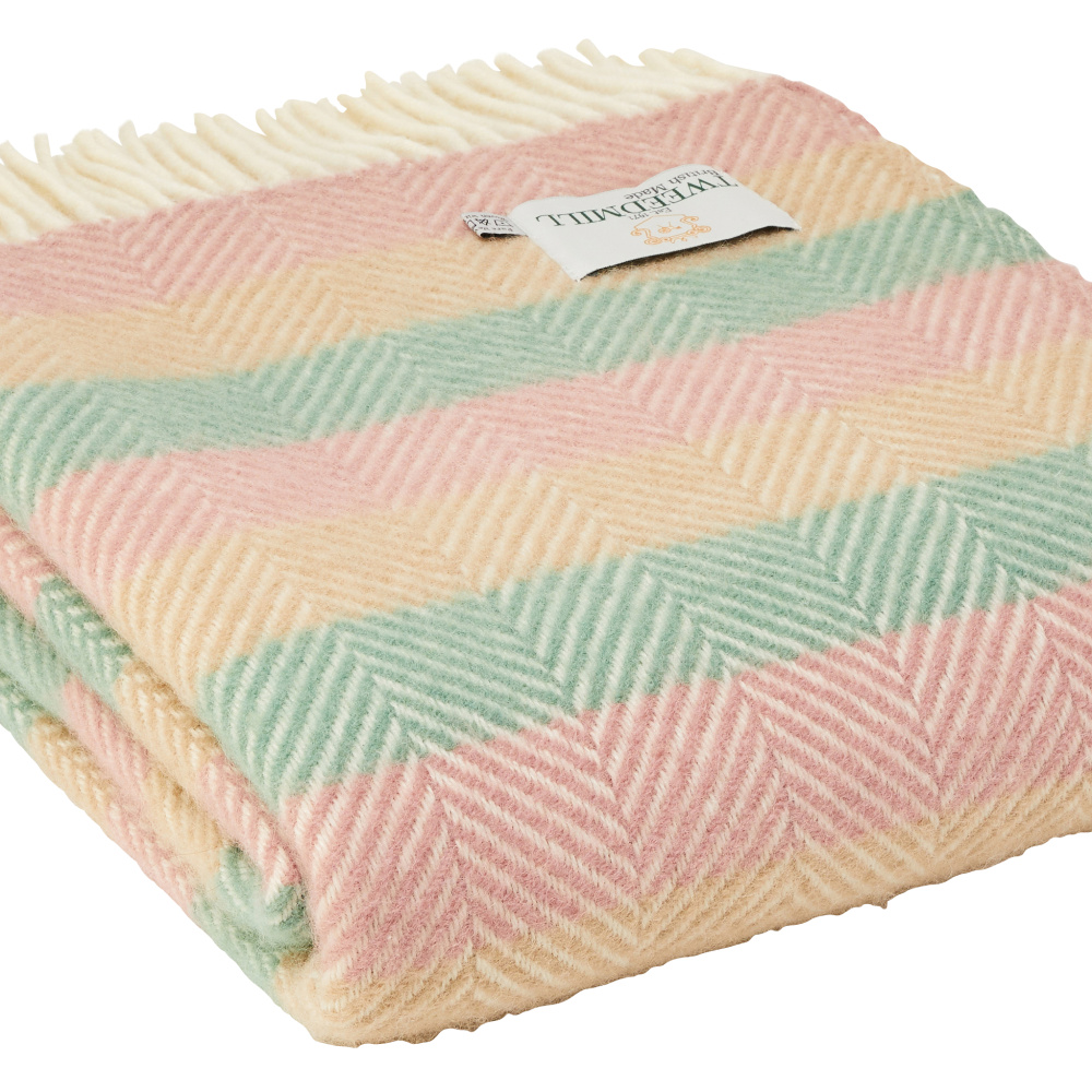 Plaid en laine Tweedmill - Stripe Summer Breeze - Image 2