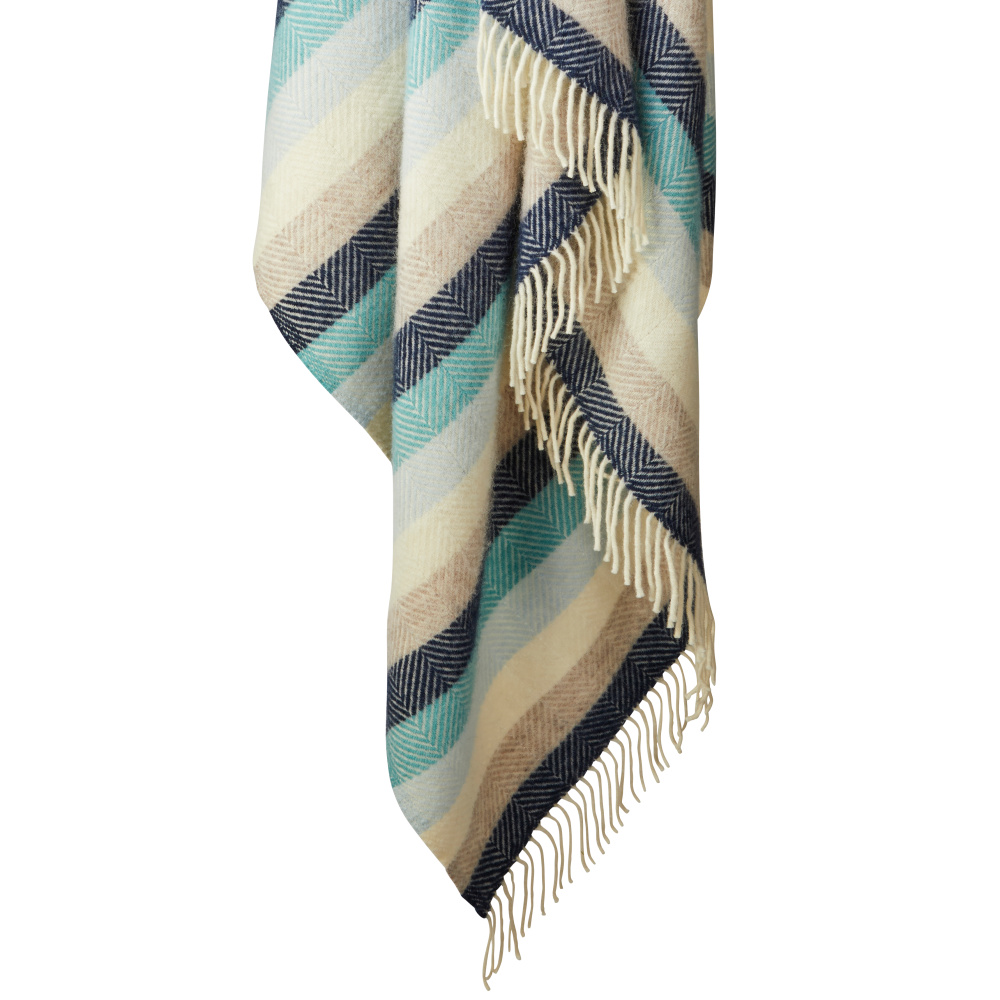 Plaid en laine Tweedmill - Rayures bord de mer - Image 5