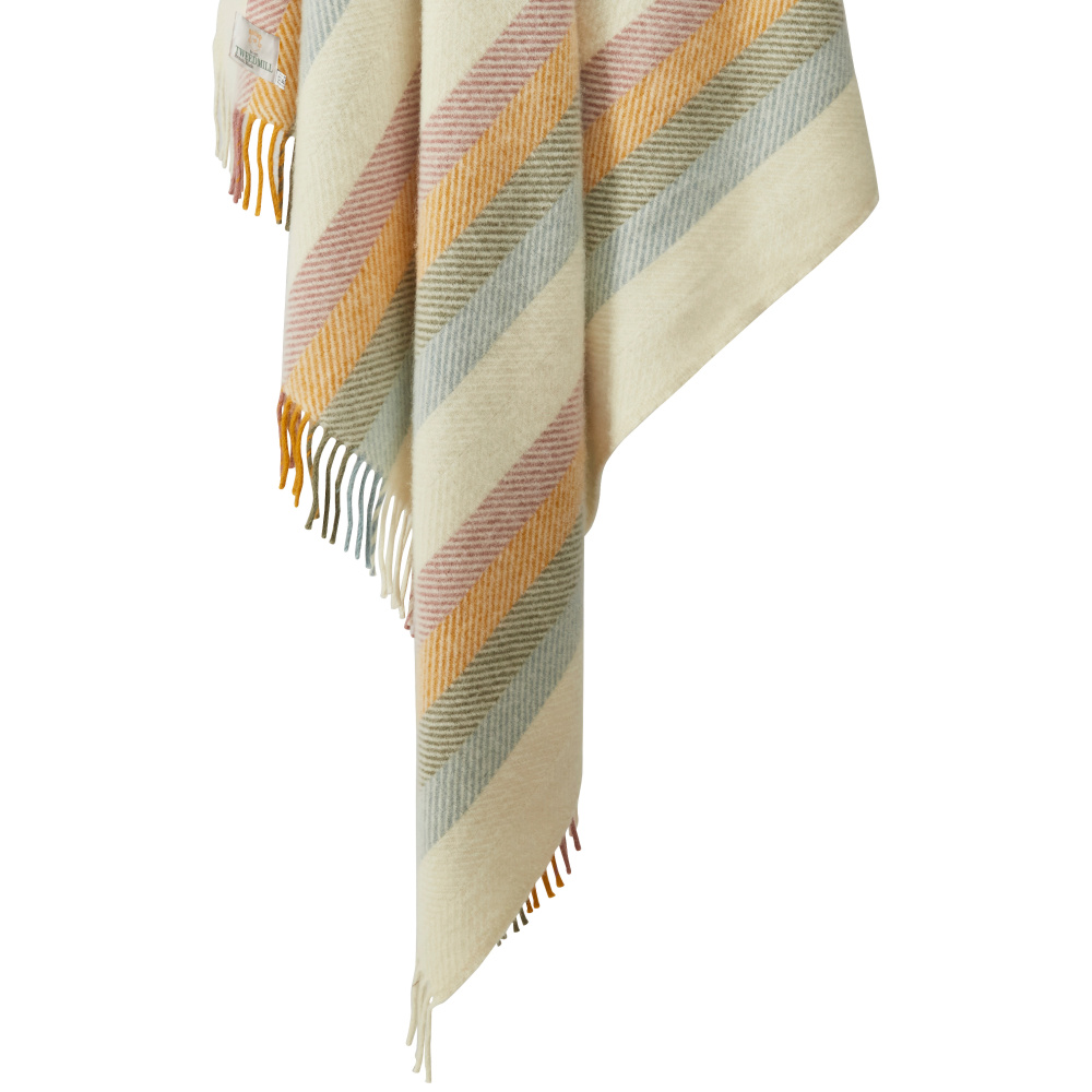 Plaid en laine Tweedmill - Rayures primevère - Image 5