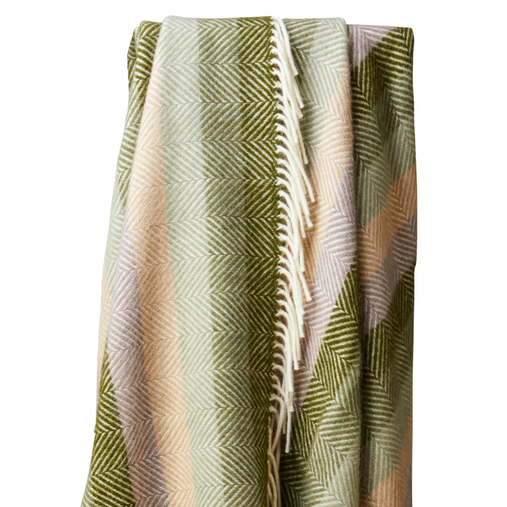 Tweedmill wollen plaid - Stripe Botanical - Afbeelding 4