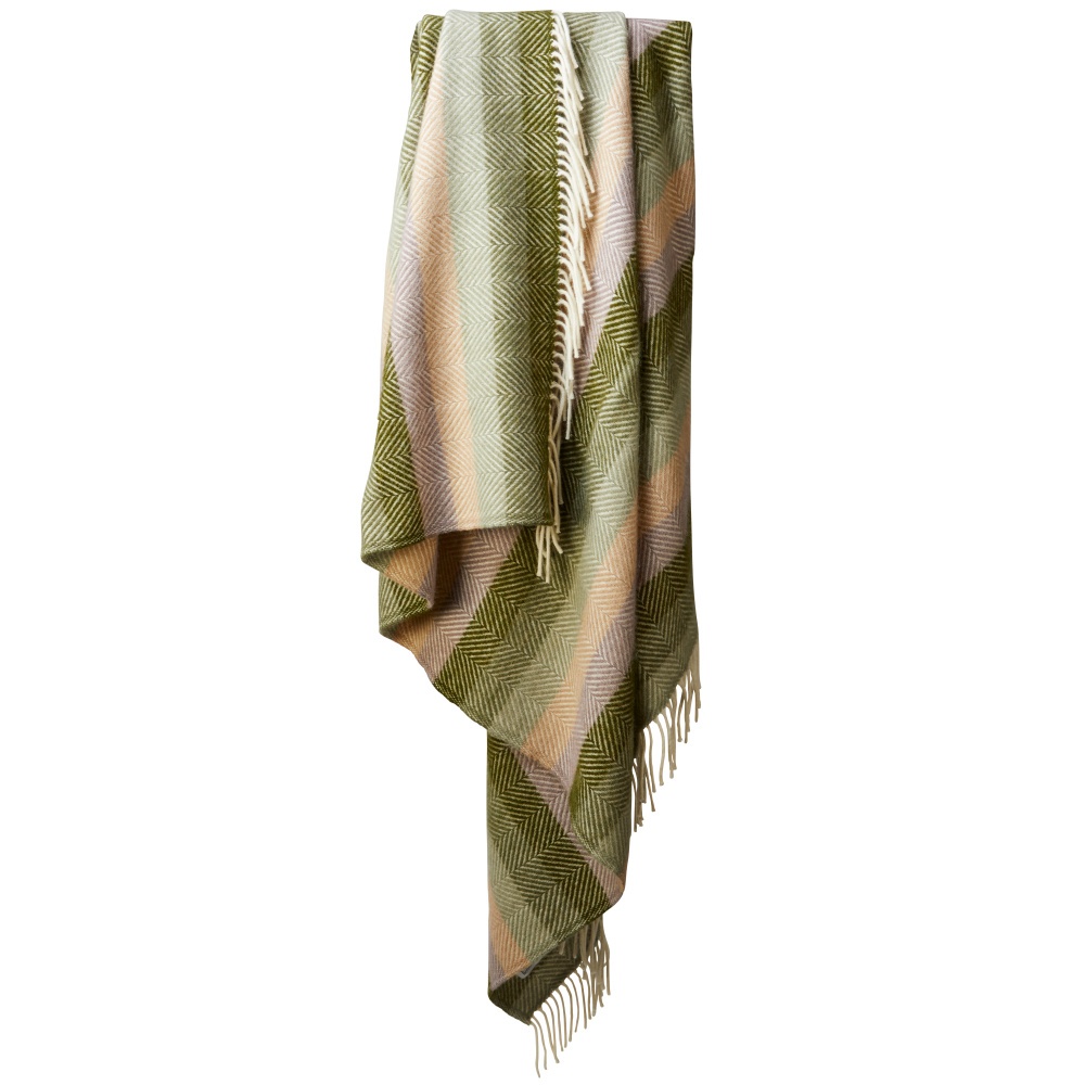 Tweedmill wollen plaid - Stripe Botanical - Afbeelding 3