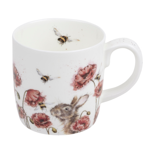 Wrendale Tasse – Bienen und Kaninchen