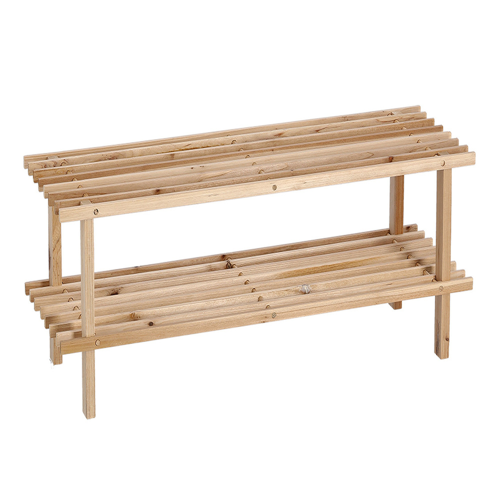 Zeller schoenenrek van grenenhout - 2 planken - Afbeelding 3