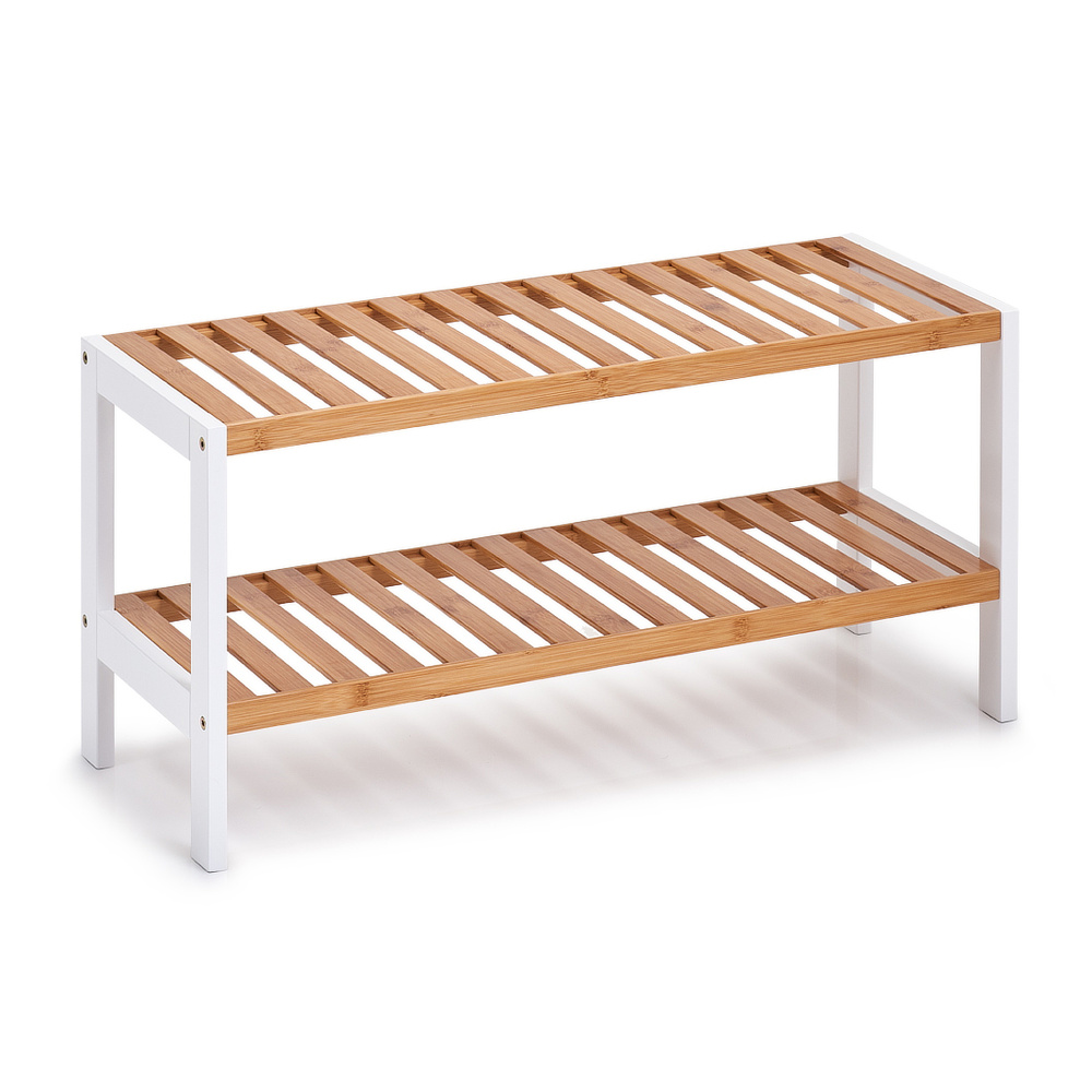 Zeller schoenenrek van bamboe en MDF - 2 planken - Afbeelding 5