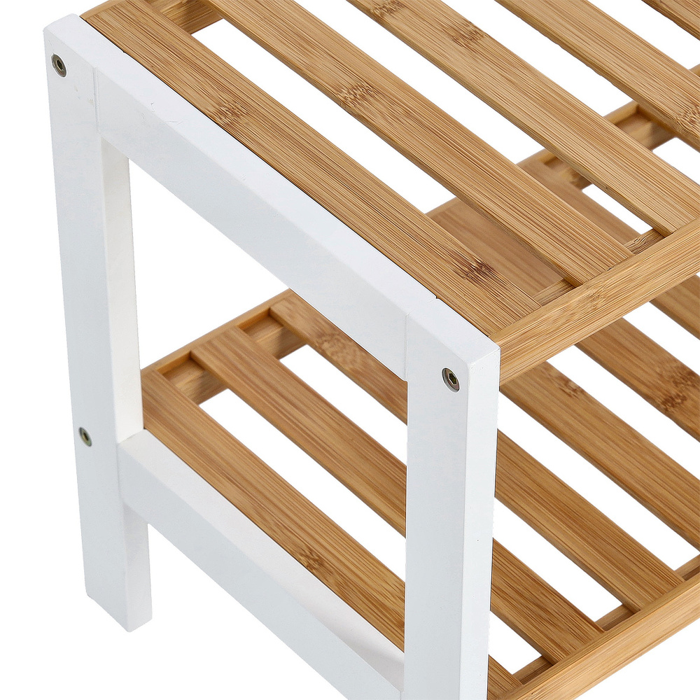Zeller schoenenrek van bamboe en MDF - 2 planken - Afbeelding 6