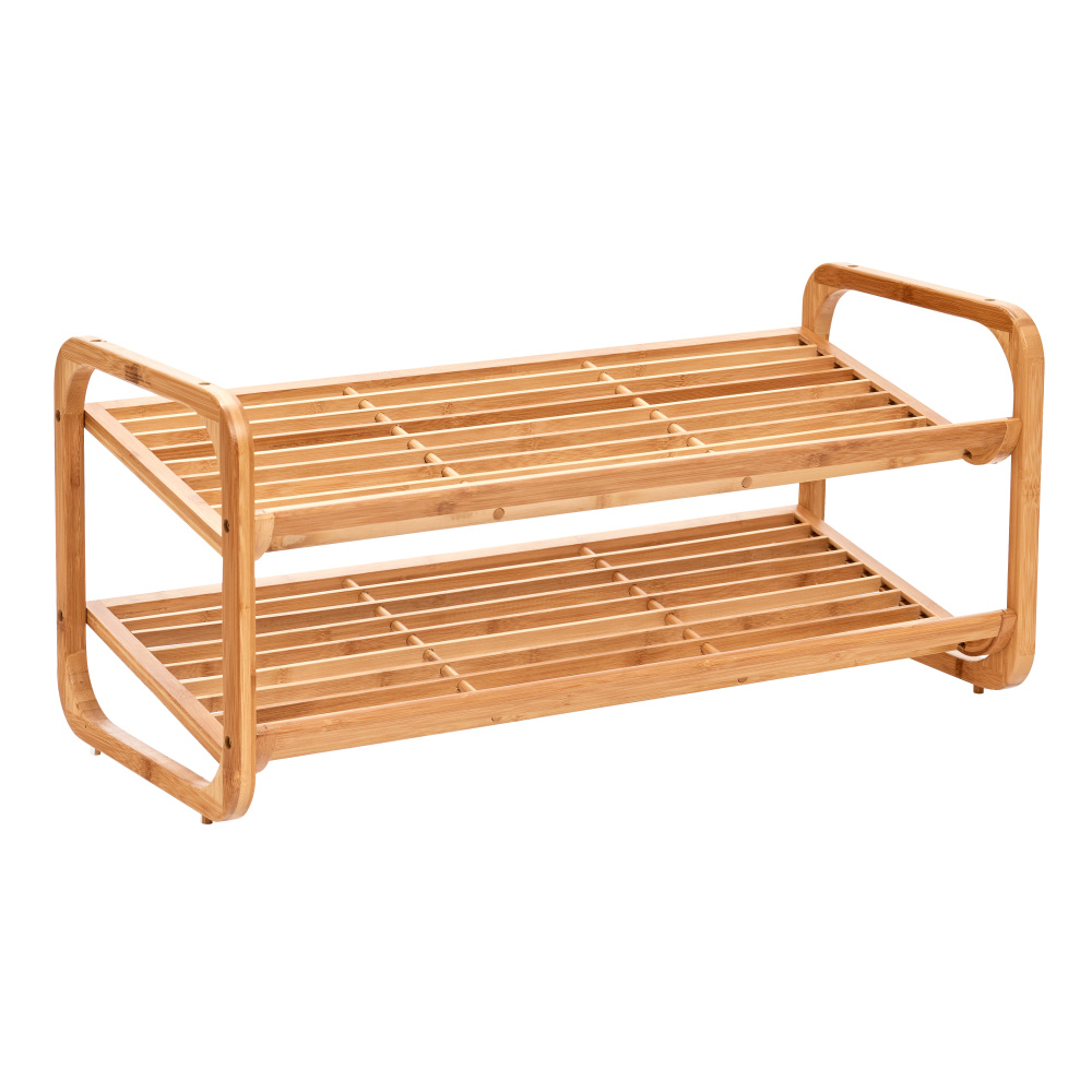 Zeller schoenenrek van bamboe - 2 planken - Afbeelding 5