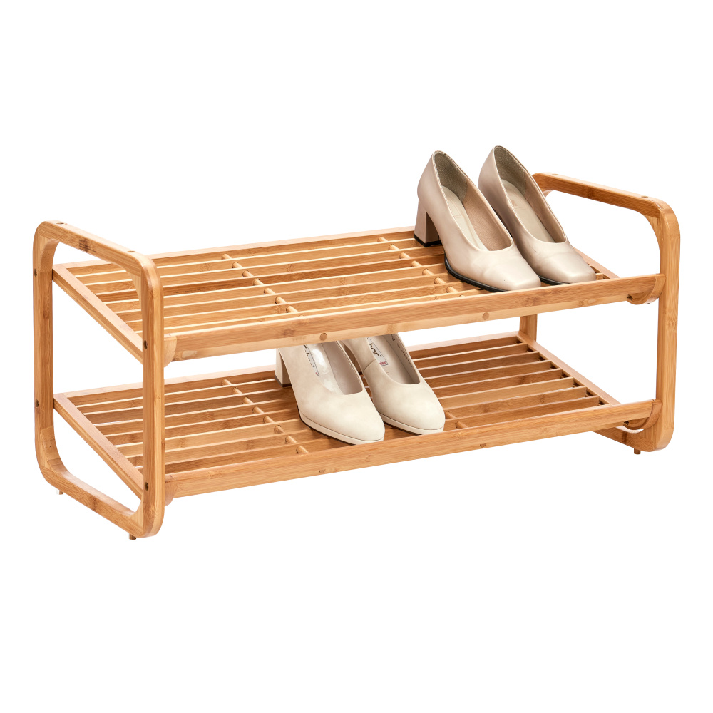 Zeller schoenenrek van bamboe - 2 planken - Afbeelding 2