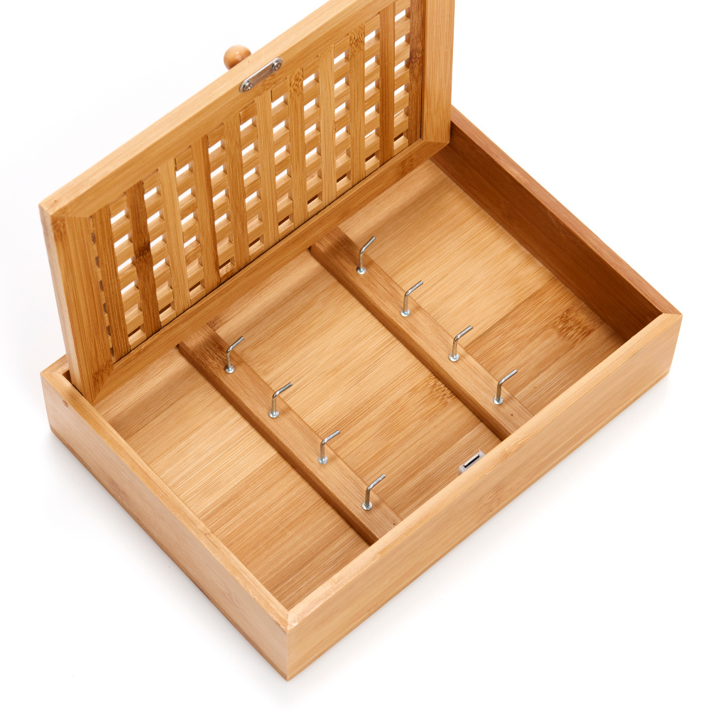 Armoire à clés Zeller en bambou - Image 6