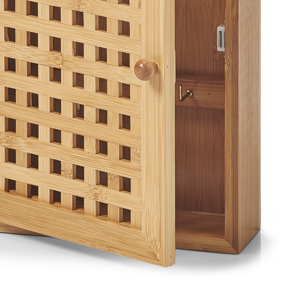 Armoire à clés Zeller en bambou - Image 7