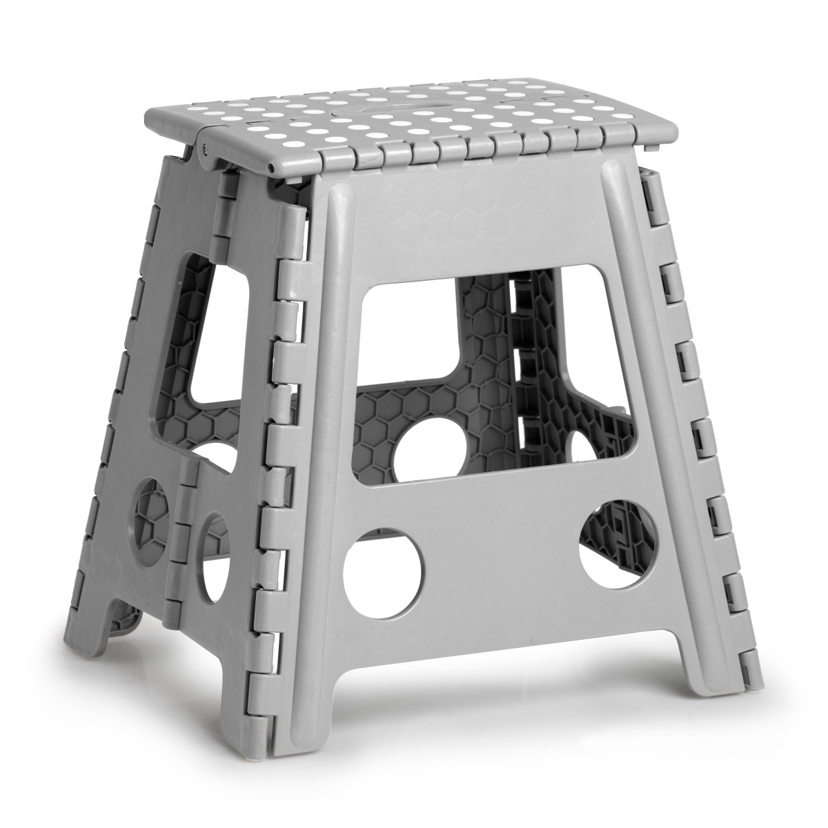 Zeller opvouwbare kruk, 39 cm - Grijs