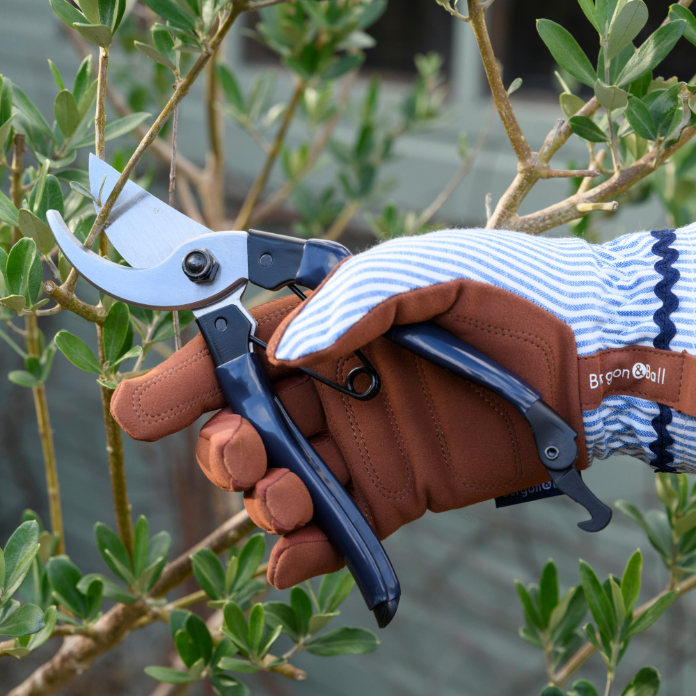 Burgon & Ball tuinhandschoenen - Blauw gestreept - Afbeelding 2