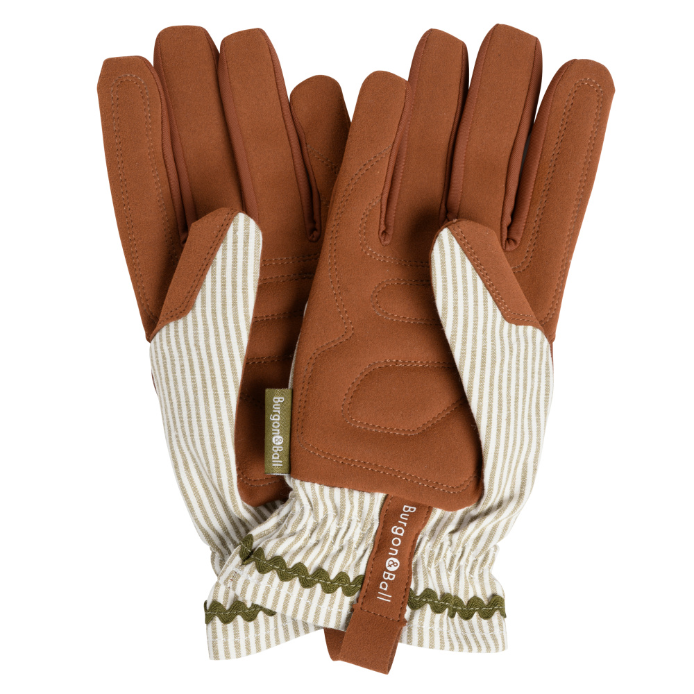 Burgon & Ball tuinhandschoenen - Olijfgroen gestreept - Afbeelding 2