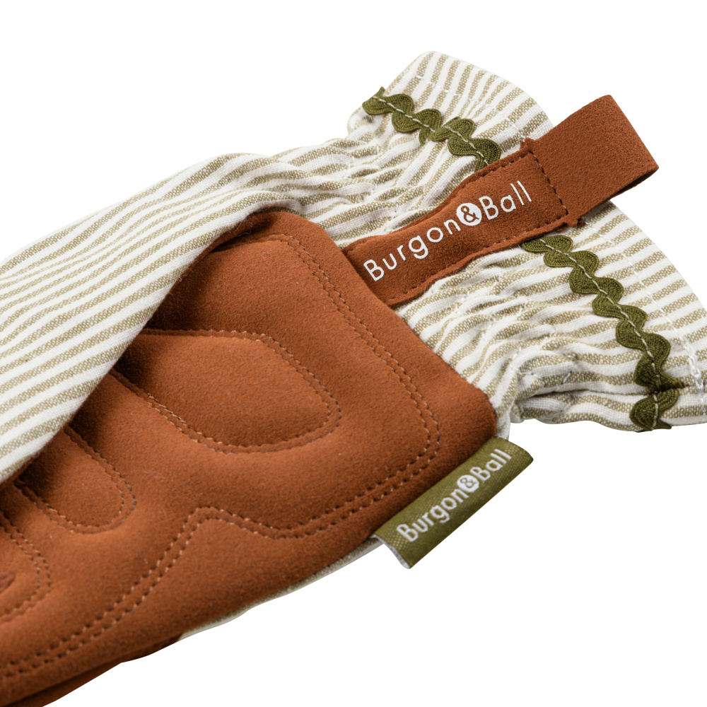 Burgon & Ball tuinhandschoenen - Olijfgroen gestreept - Afbeelding 4